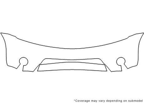 murano Avery Dennison Clear Bra Bumper Precut PPF Diagram