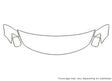 murano 3M Clear Bra Hood Precut PPF Diagram