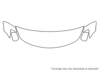 murano Avery Dennison Clear Bra Hood Precut PPF Diagram