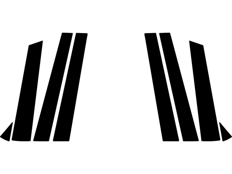 nissan murano 2003-2007 Carbon Fiber Pillar Trim Diagram
