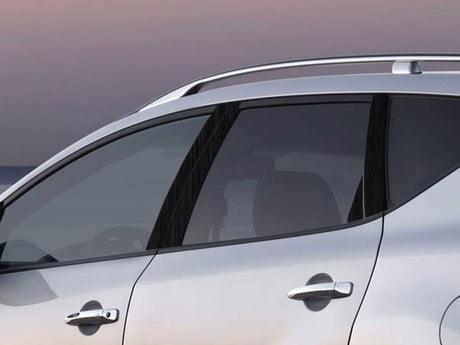 nissan murano 2003-2007 Brushed Aluminum Black Pillar Cover Diagram
