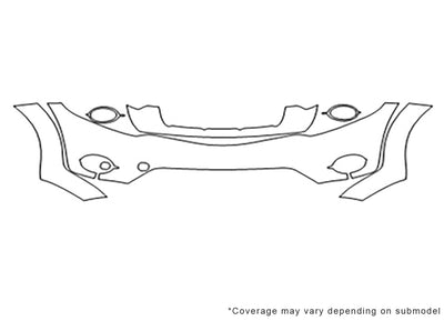 murano Avery Dennison Clear Bra Bumper Precut PPF Diagram