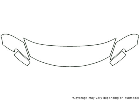 murano Avery Dennison Clear Bra Hood Precut PPF Diagram