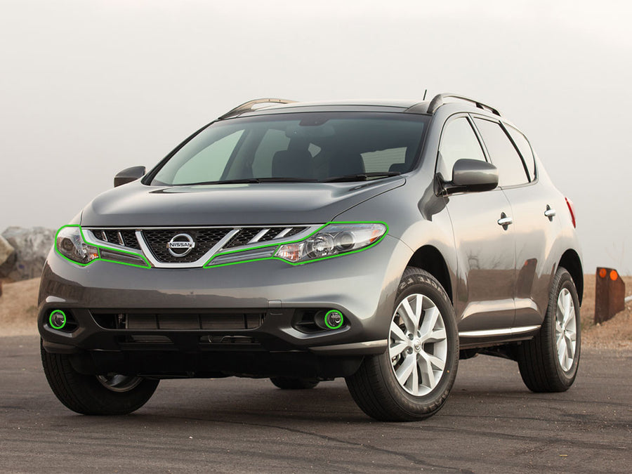 nissan murano 2009-2014 Headlight Protection Installation Location