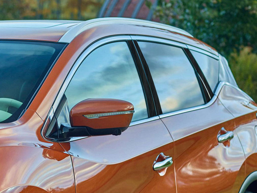 nissan murano 2009-2014 Brushed Aluminum Black Pillar Cover Diagram