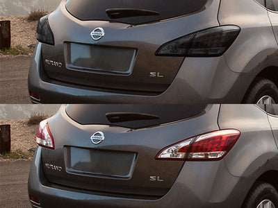 murano Before and After Smoked Taillights