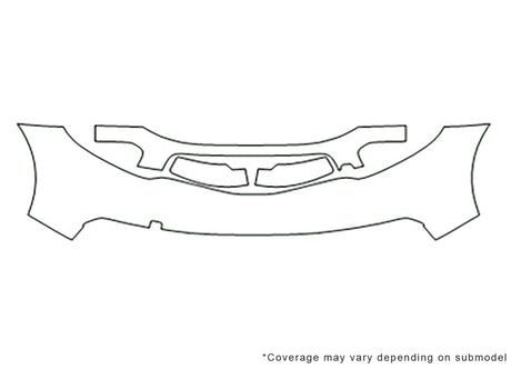 murano Avery Dennison Clear Bra Bumper Precut PPF Diagram