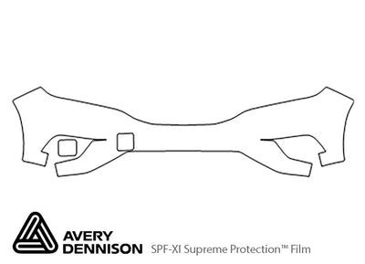 murano Avery Dennison Clear Bra Bumper Precut PPF Diagram