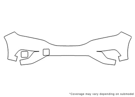 murano Avery Dennison Clear Bra Bumper Precut PPF Diagram
