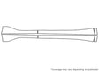 murano Avery Dennison Clear Bra Door Cup Precut PPF Diagram