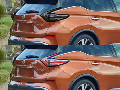 murano Before and After Smoked Taillights