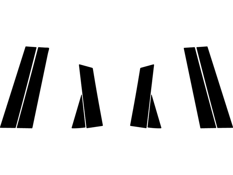 nissan murano 2015-2023 Carbon Fiber Pillar Trim Diagram