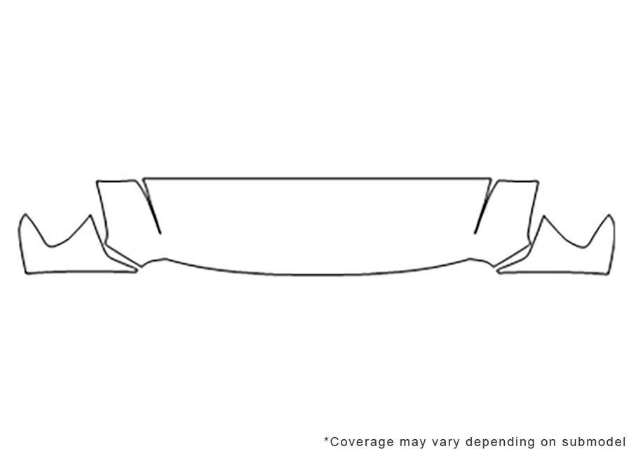nv 3M Clear Bra Hood Precut PPF Diagram