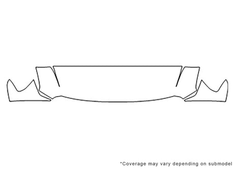 nv Avery Dennison Clear Bra Hood Precut PPF Diagram