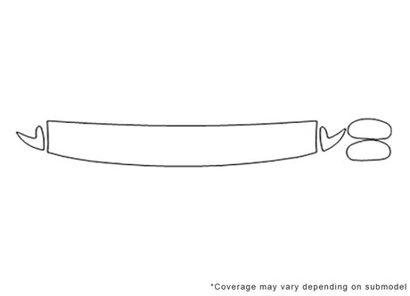 pathfinder 3M Clear Bra Hood Precut PPF Diagram