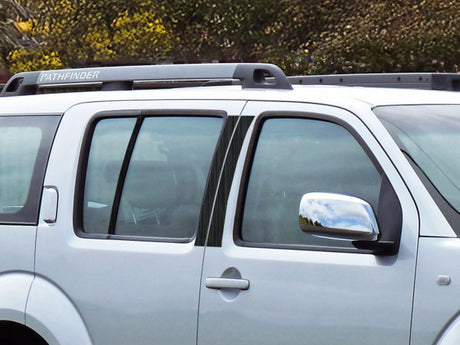 nissan pathfinder 1996-2004 Brushed Aluminum Black Pillar Cover Diagram