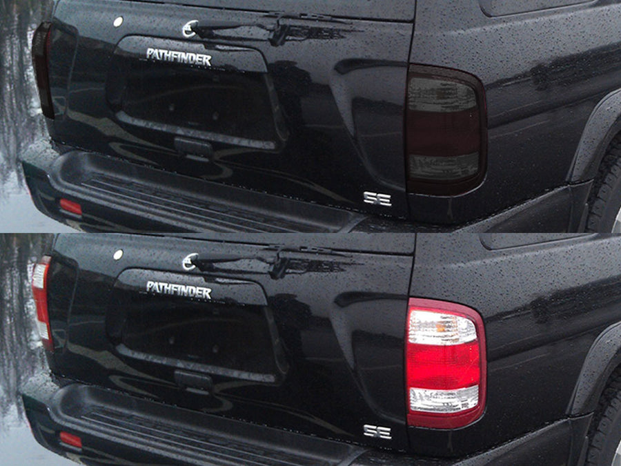 pathfinder Before and After Smoked Taillights