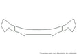 pathfinder 3M Clear Bra Hood Precut PPF Diagram