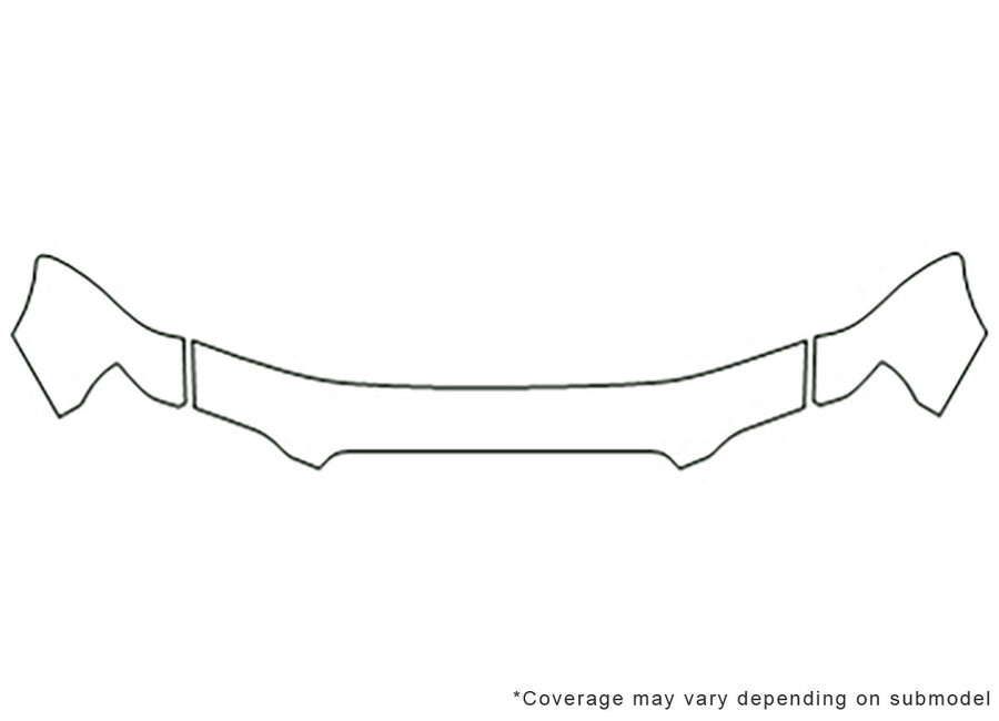 pathfinder Avery Dennison Clear Bra Hood Precut PPF Diagram