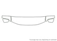 pathfinder 3M Clear Bra Hood Precut PPF Diagram