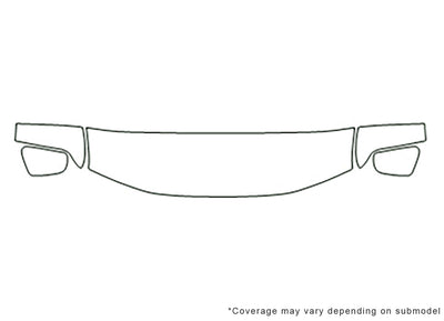 pathfinder 3M Clear Bra Hood Precut PPF Diagram
