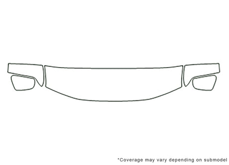 pathfinder 3M Clear Bra Hood Precut PPF Diagram