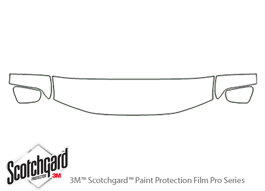 pathfinder 3M Clear Bra Hood Precut PPF Diagram