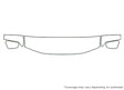 pathfinder Avery Dennison Clear Bra Hood Precut PPF Diagram