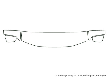 pathfinder Avery Dennison Clear Bra Hood Precut PPF Diagram