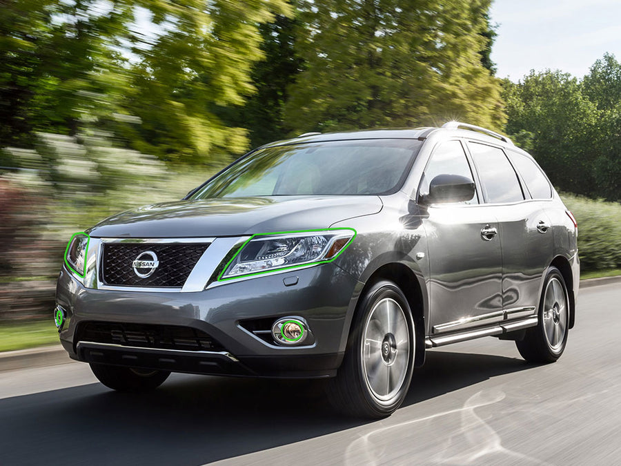 nissan pathfinder 2013-2016 Headlight Protection Installation Location