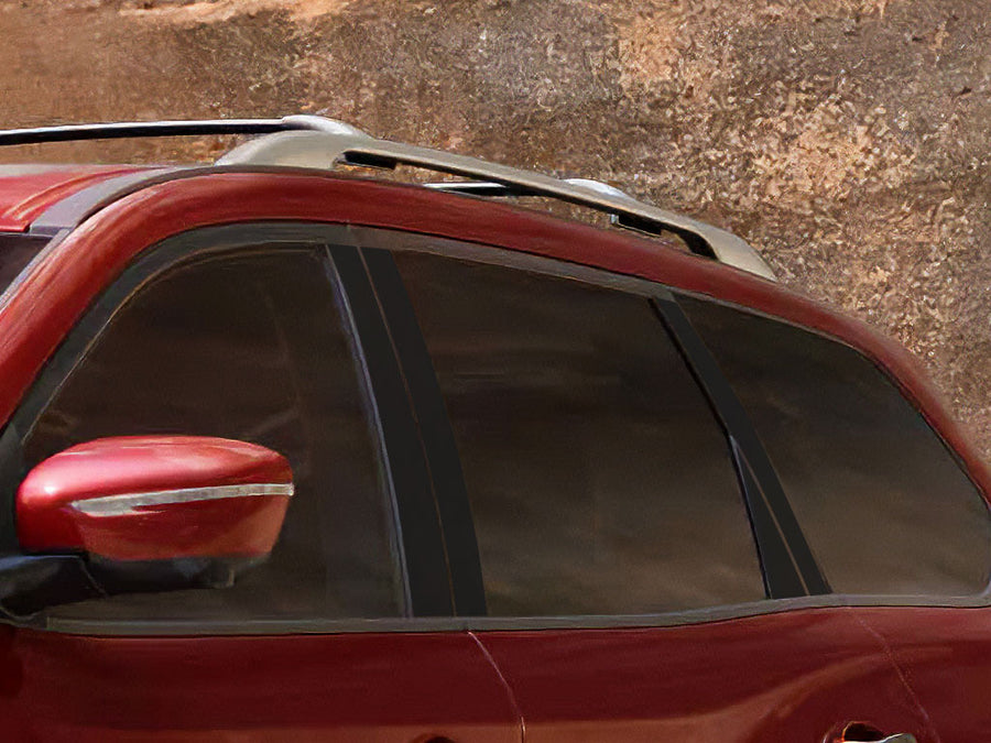 nissan pathfinder 2013-2020 Matte Black Pillar Cover Diagram