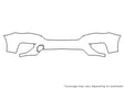 pathfinder Avery Dennison Clear Bra Bumper Precut PPF Diagram