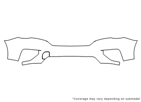 pathfinder Avery Dennison Clear Bra Bumper Precut PPF Diagram