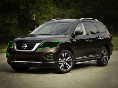 nissan pathfinder 2017-2020 Headlight Tint Location