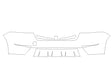 pathfinder 3M Clear Bra Bumper Precut PPF Diagram