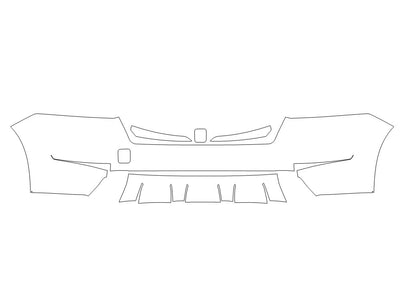 pathfinder 3M Clear Bra Bumper Precut PPF Diagram