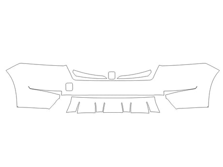 pathfinder 3M Clear Bra Bumper Precut PPF Diagram