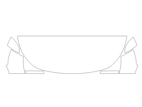 pathfinder 3M Clear Bra Hood Precut PPF Diagram