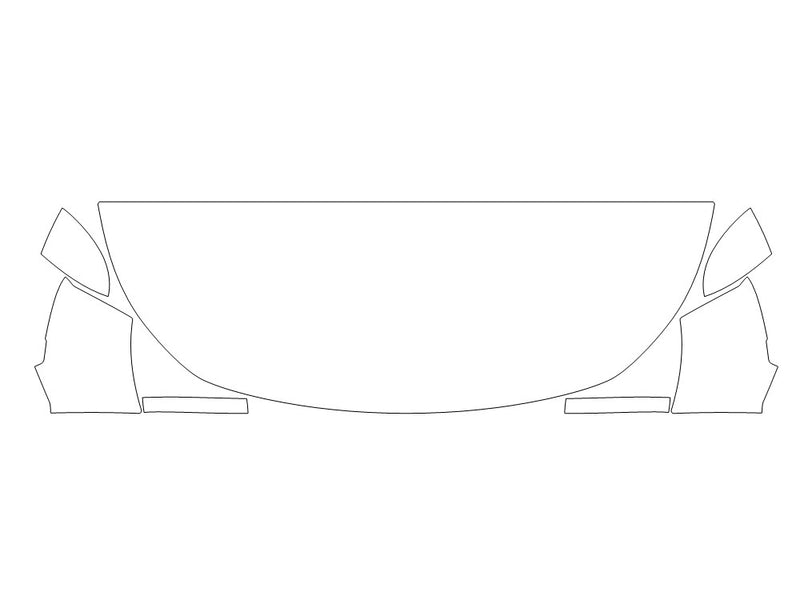 pathfinder Avery Dennison Clear Bra Hood Precut PPF Diagram