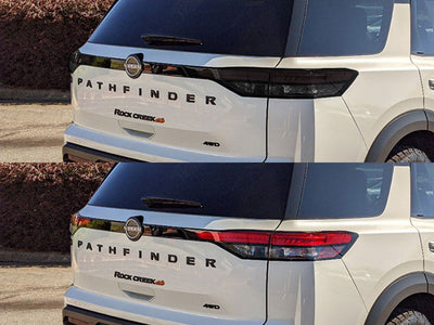 pathfinder Before and After Smoked Taillights