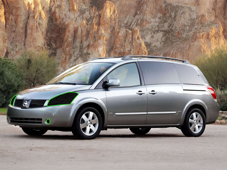 nissan quest 2004-2009 Headlight Tint Location
