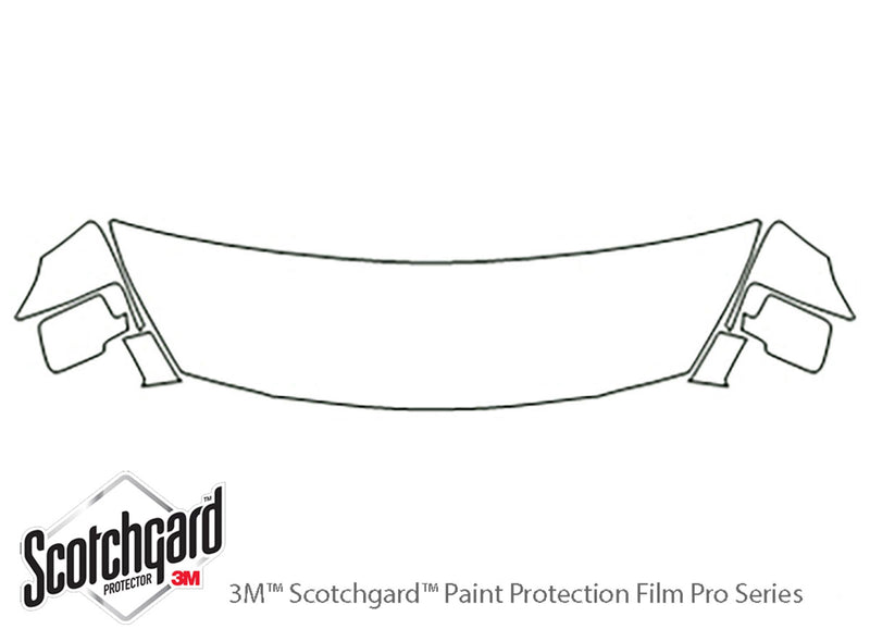 quest 3M Clear Bra Hood Precut PPF Diagram