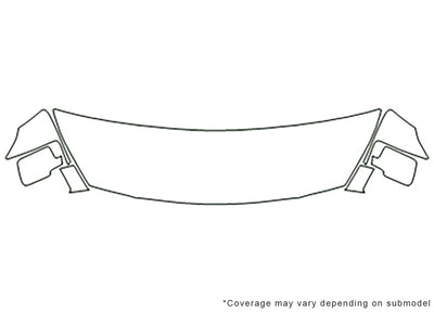 quest 3M Clear Bra Hood Precut PPF Diagram