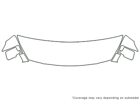 quest 3M Clear Bra Hood Precut PPF Diagram