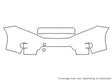 quest Avery Dennison Clear Bra Bumper Precut PPF Diagram