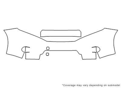 quest Avery Dennison Clear Bra Bumper Precut PPF Diagram