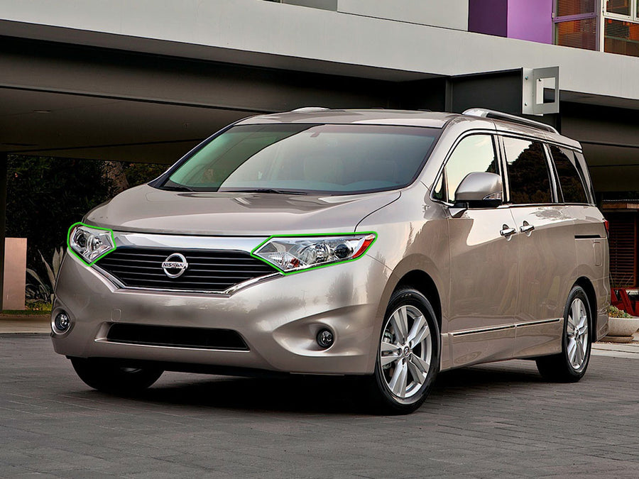 nissan quest 2011-2016 Headlight Protection Installation Location