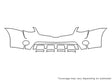 rogue 3M Clear Bra Bumper Precut PPF Diagram