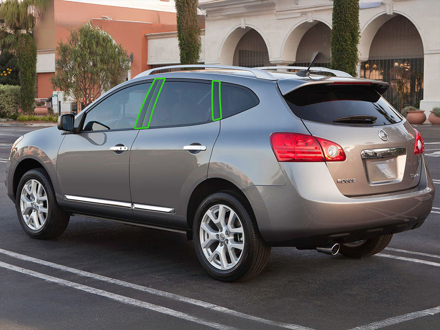 nissan rogue 2008-2013 Pillar Post Trim Installation Location