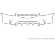 rogue 3M Clear Bra Bumper Precut PPF Diagram